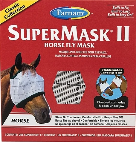 Easy-to-Use Farnam SuperMask II Horse Fly Mask Healthy