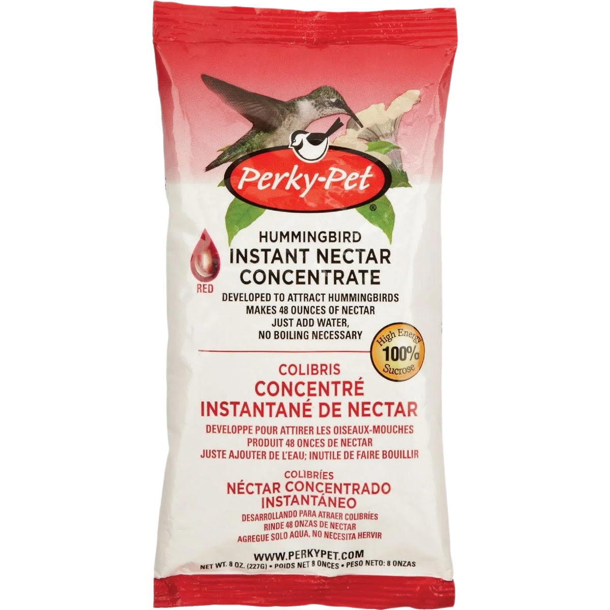 Eco-Friendly Perky-Pet Red Powder Concentrate Hummingbird Nectar 8 oz. Easy-to-Use
