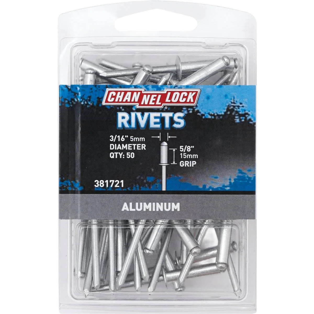 Elite Channellock 3 16 x 5 8 in. Grip Aluminum Multi-Grip POP Rivet 50-Pack Recyclable