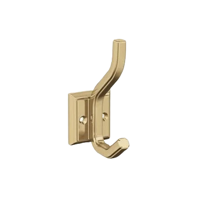 Natural Amerock Aliso Two Prong Champagne Bronze Decorative Wall Hook Professional