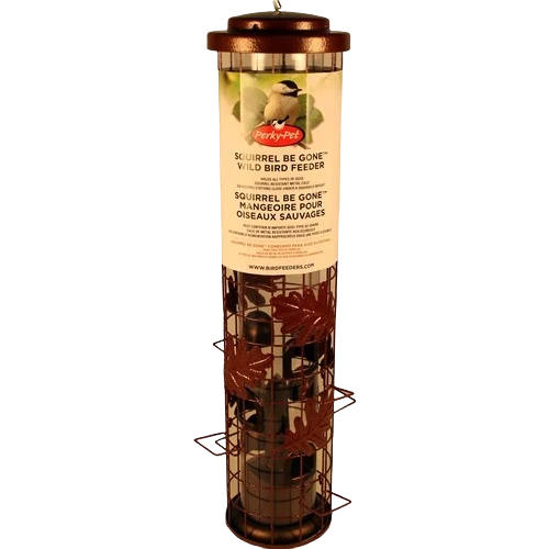Easy-to-Use Perky-Pet Squirrel Be Gone Cylinder Pinecone Bird Feeder 1.75 lb. Fast