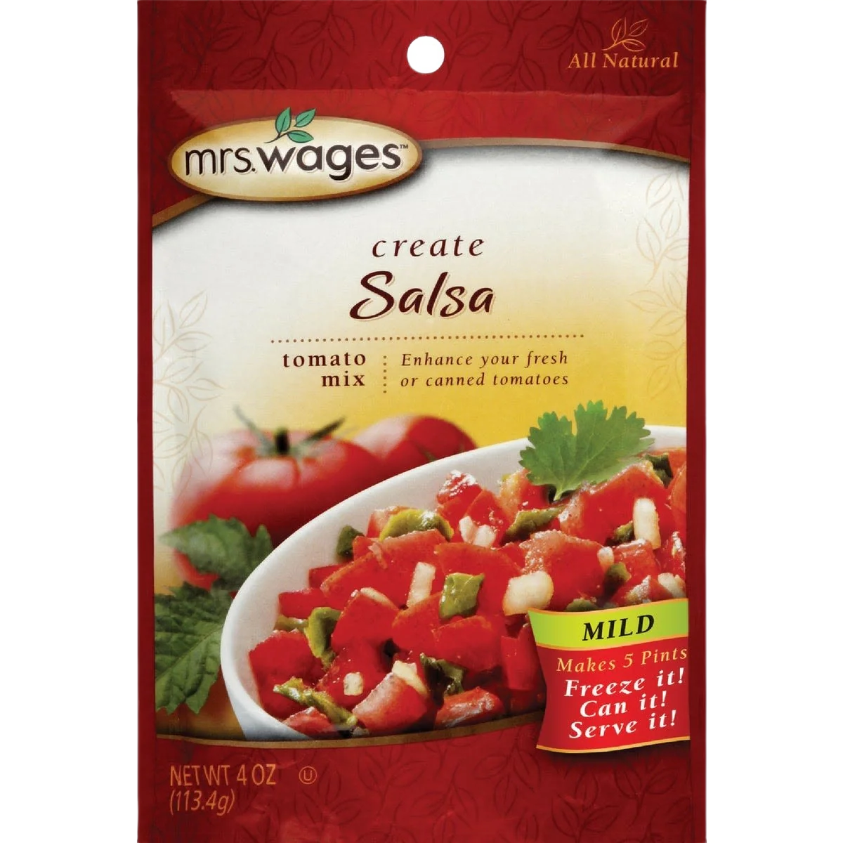 Smart Mrs. Wages Mild Salsa Tomato Mix 4 oz. High-End