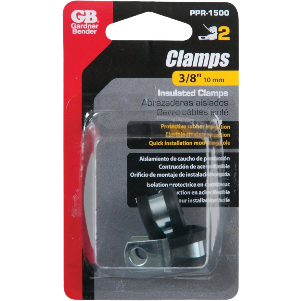 Unique Gardner Bender 3 8 In. Steel with Rubber Insert Black Cable Organizer 2-Pack Practical