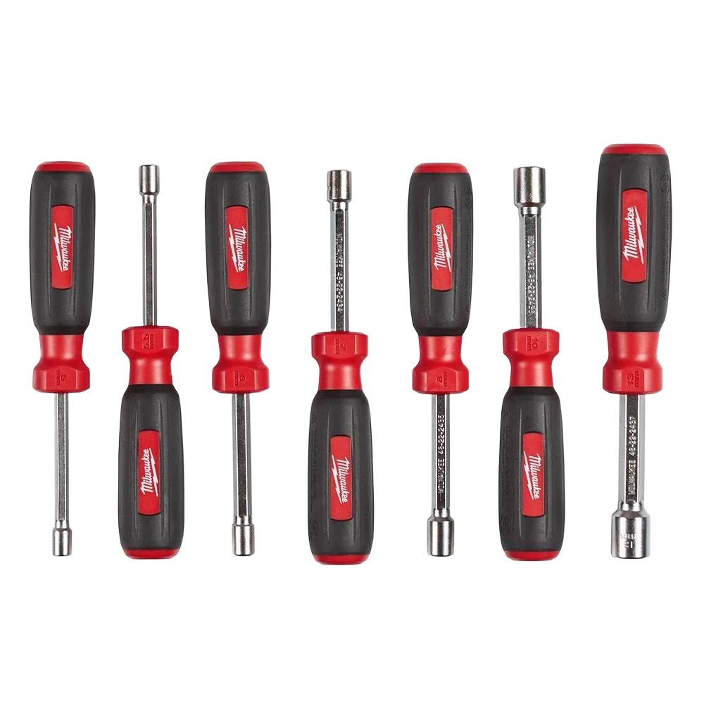 Official Milwaukee 7-PC Hollow Shaft Metric Nut Drivers Authentic
