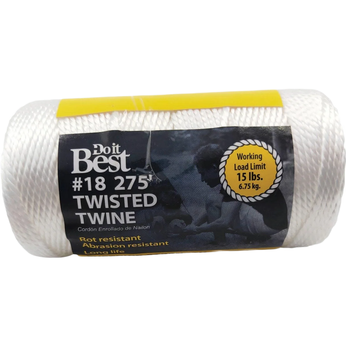 Luxury Do it 18 White Nylon Twisted Twine 275 ft. Quality