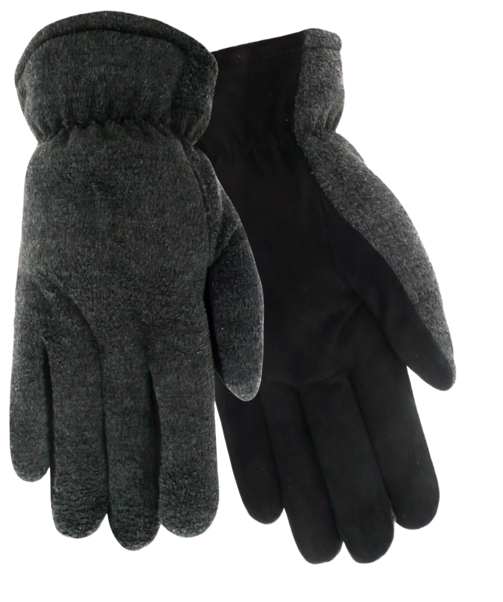 Elegant Red Steer XL Fleece Thermal Lined Deerskin Gloves Environmentally Friendly
