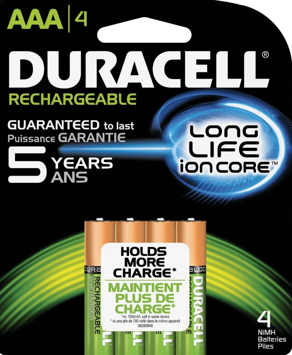 High-End Duracell AAA Rechargeable Battery Trendy