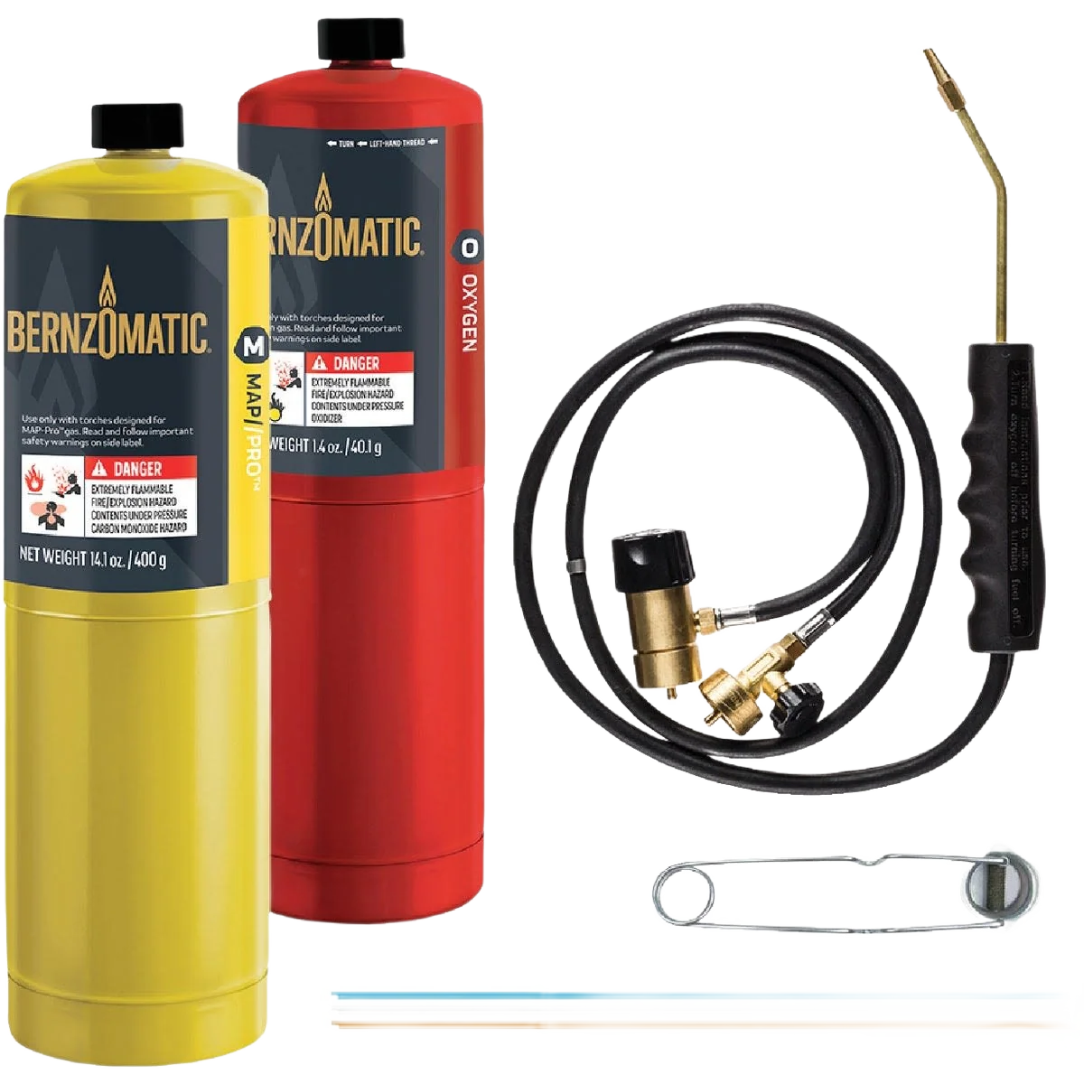 Enhanced Bernzomatic Oxy-MAP Pro Torch Kit Fine