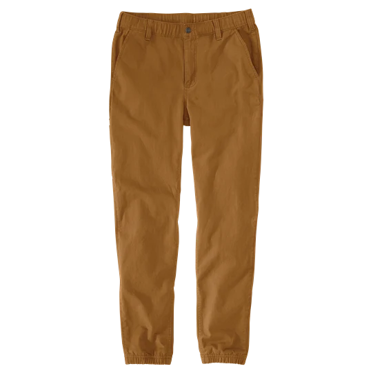 Sustainable Carhartt Men's Regular W32 Brown Rugged Flex® Relaxed Fit Canvas Jogger Pant User-Friendly