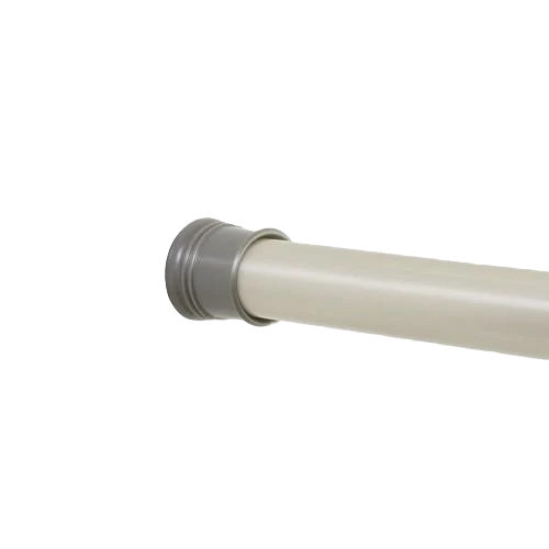 Smart Zenith 72 in. Aluminum Brushed Nickle Straight Shower Rod World-Class