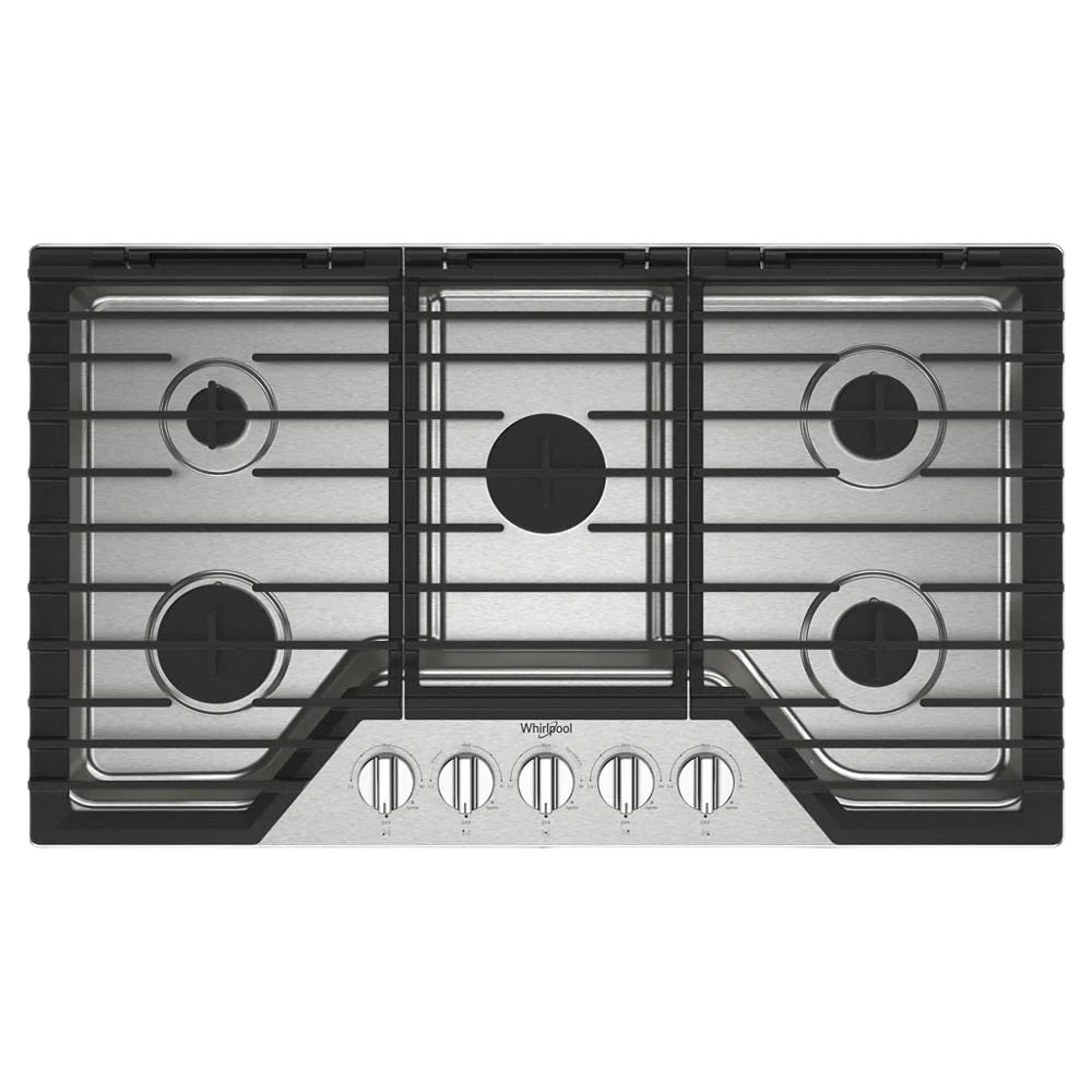 Luxury 36-inch Gas Cooktop with 5 Burners and EZ-2-Lift™ Hinged Cast-Iron Grates Dependable