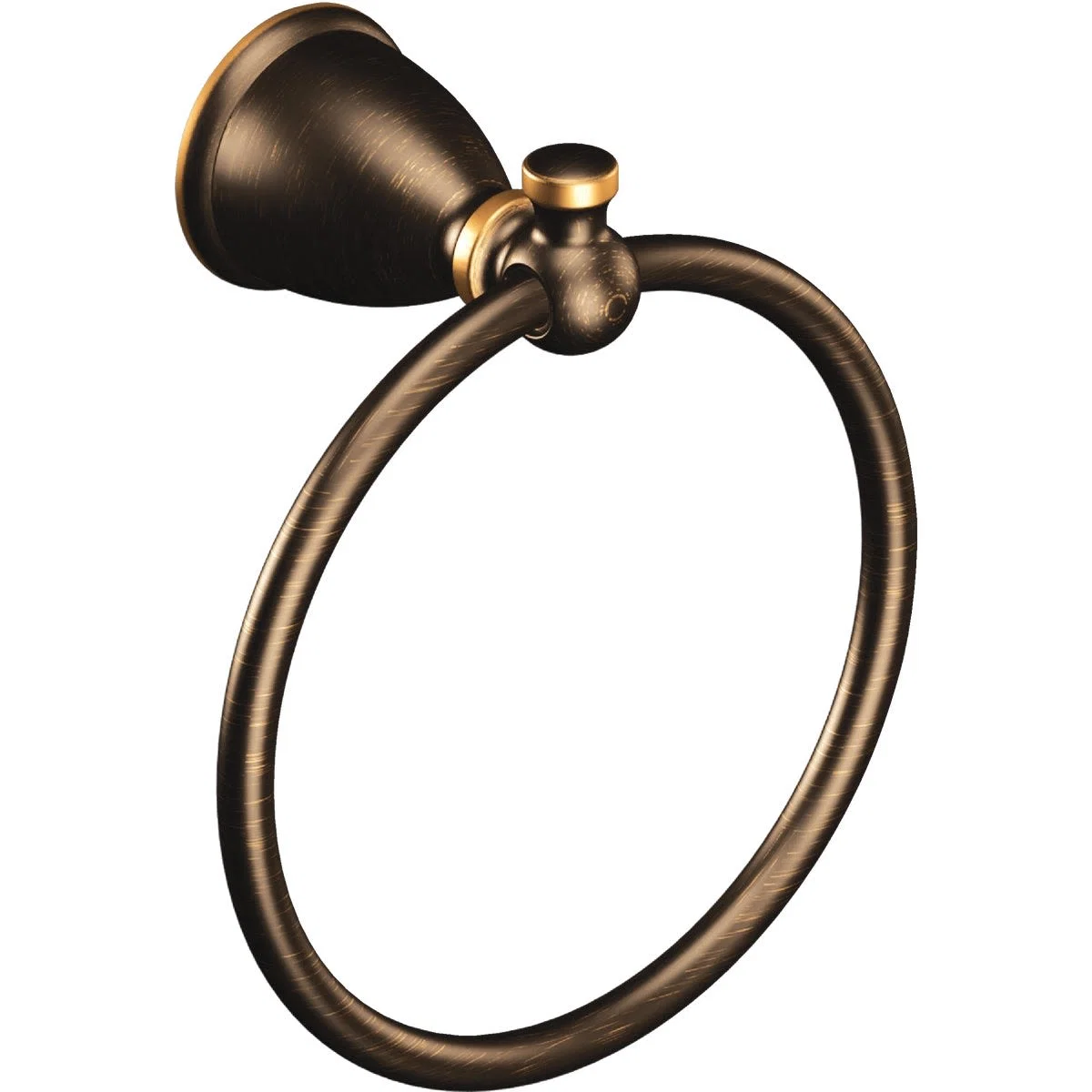 Versatile Moen Caldwell Mediterranean Bronze Towel Ring Elite