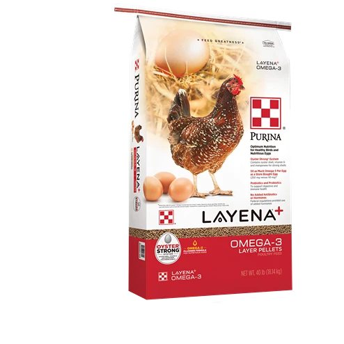 Smooth Purina Layena Plus Omega-3 Chicken Feed 40 lb. High-Grade