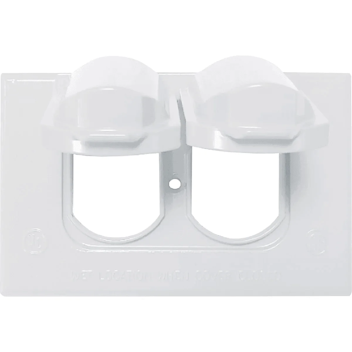 Original Design Southwire Single Gang Horizontal White Weatherproof Duplex Cover Recyclable