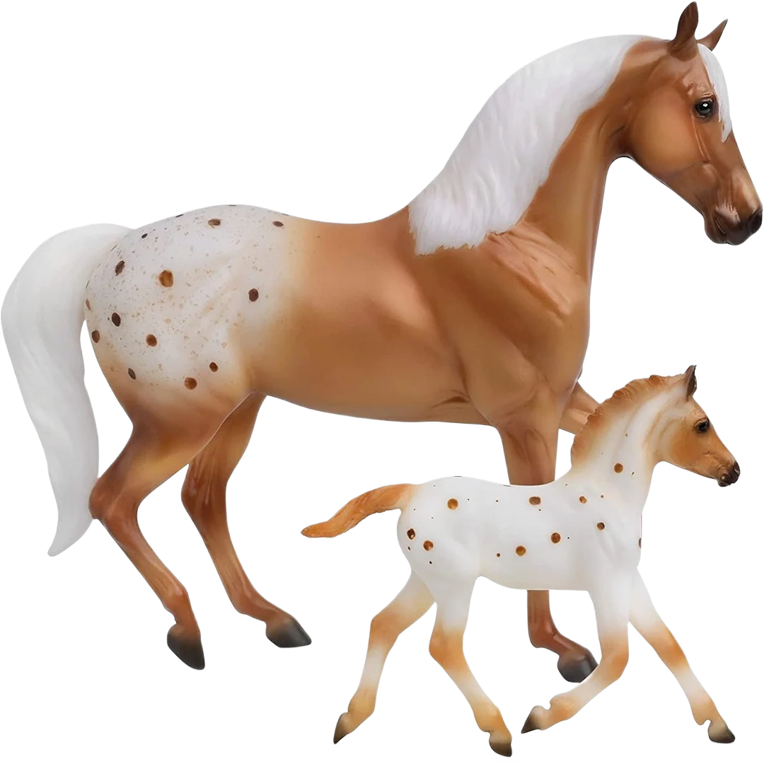 Traditional Breyer Effortless Grace Horse and Foal Set Enhanced