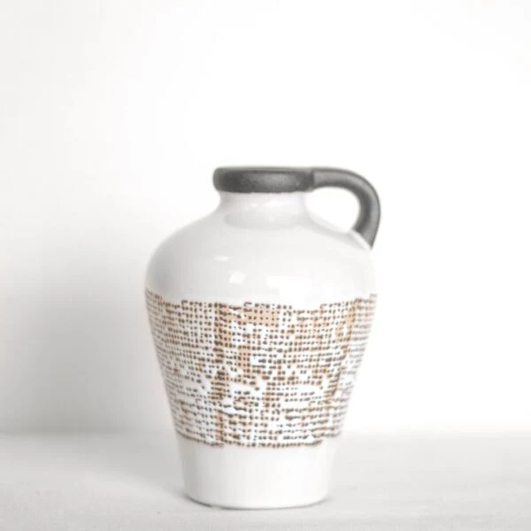 Healthy PD Home and Garden Black and White Ceramic Vase 6.5 Official