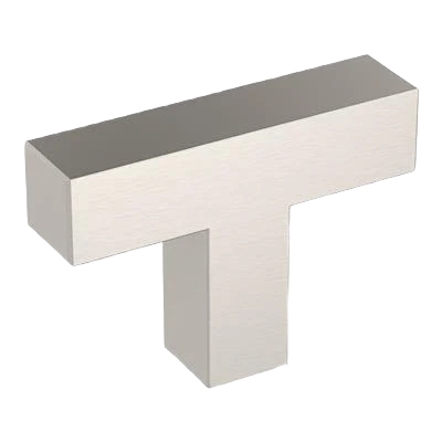 Elegant Amerock Intersect 1-15 16 Length Satin Nickel Cabinet Knob High-Grade