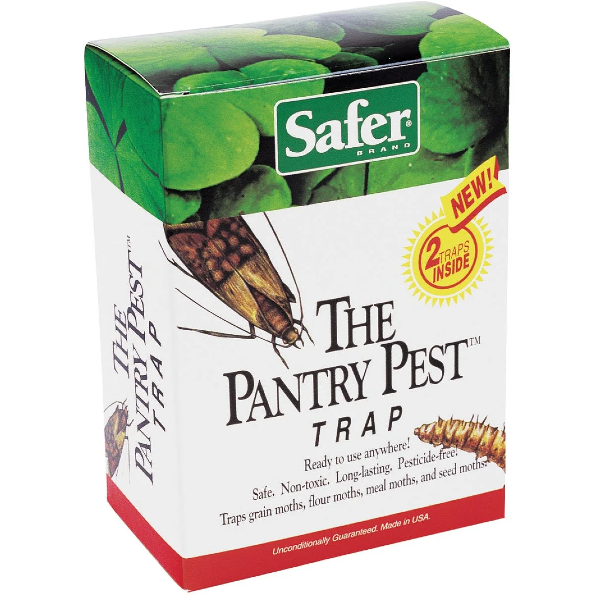 Elegant Safer The Pantry Pest Glue Moth Trap 2-Pack Green