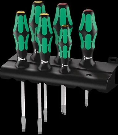 Modern Wera Rack Screwdriver Set Kraftform Plus Lasertip Rack 6 Pieces Eco-Friendly