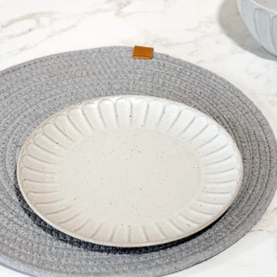 Elegant PD Home and Garden White Ceramic Stoneware Side Plate 8 Optimized