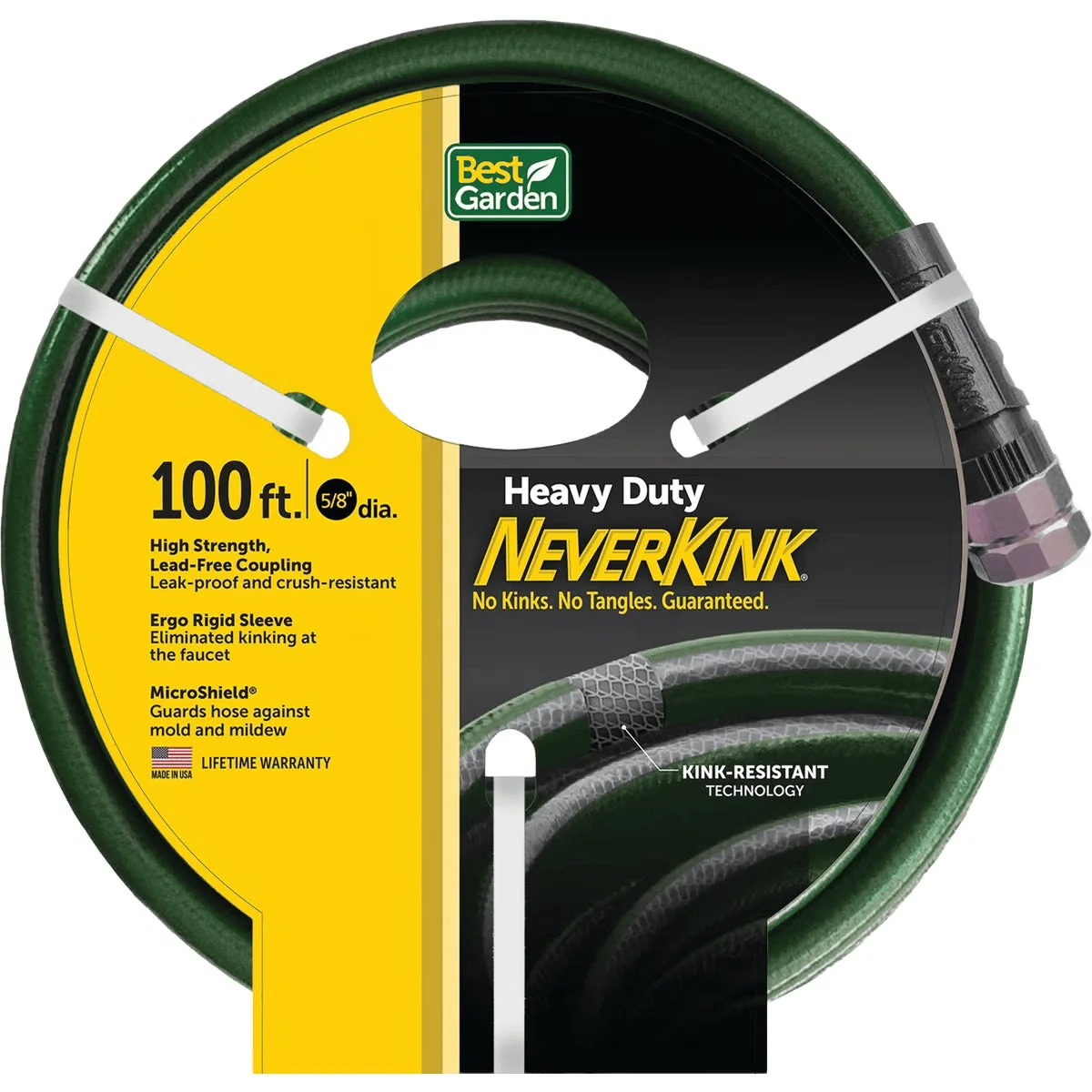 Convenient Garden Kink 5 8 x 100' Heavy-Duty Garden Hose First-Class