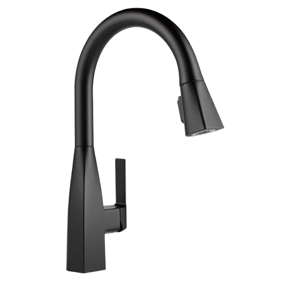World-Class Peerless Xander Single-Handle Pull-Down Kitchen Faucet Matte Black Trendy
