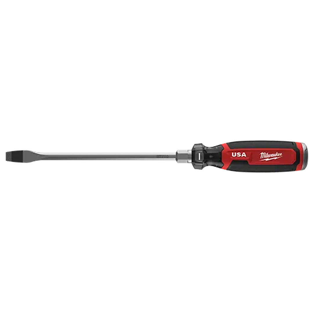 Easy-to-Use Milwaukee 8 Slotted 3 8 Cushion Grip Screwdriver Green