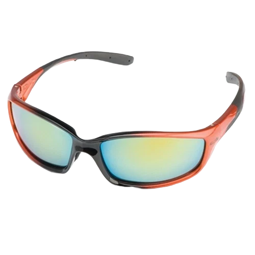 Sophisticated STIHL Hellfire Glasses with Gold Mirror Lens Traditional