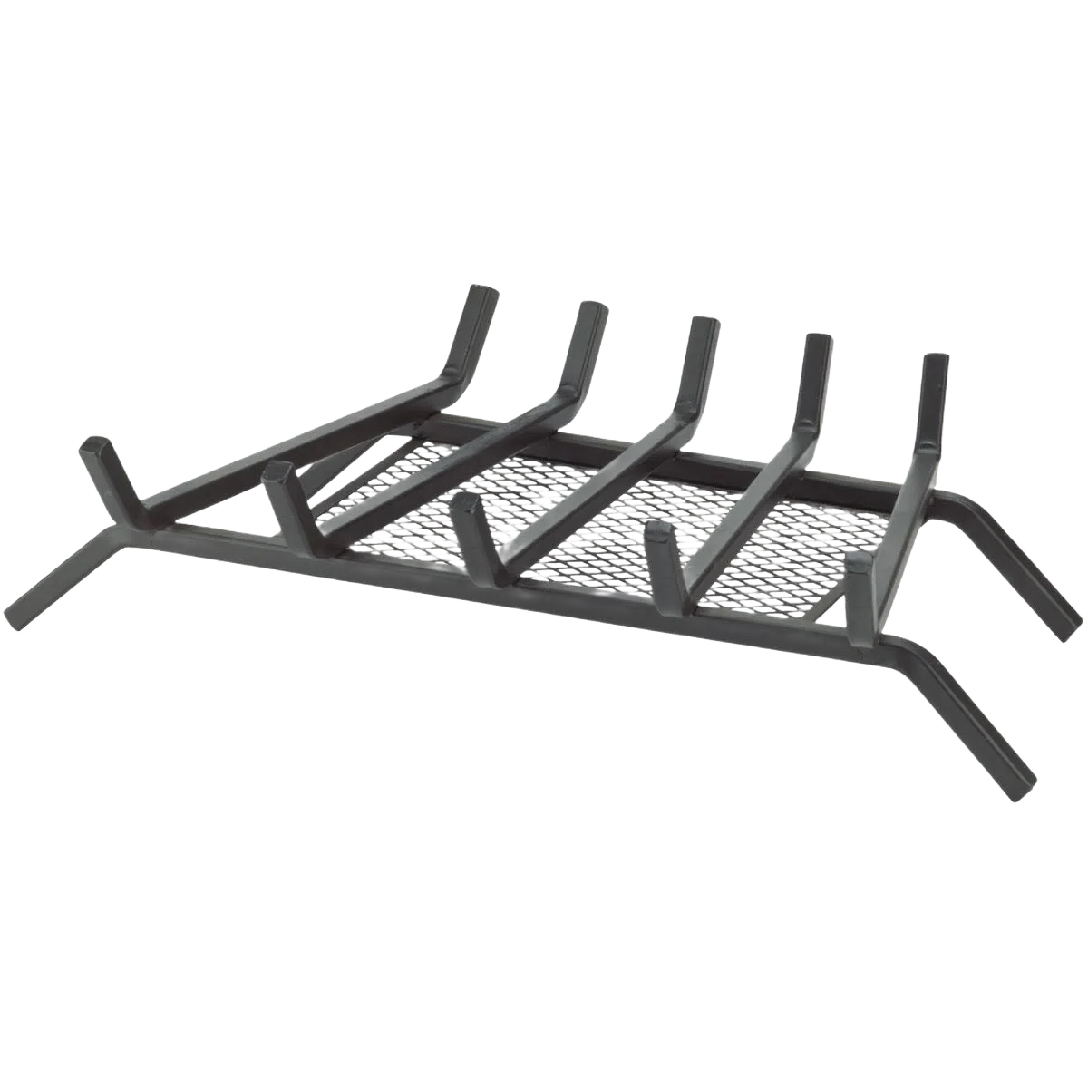 Luxury Home Impressions Steel Fireplace Grate with Ember Screen 24 in. Clean