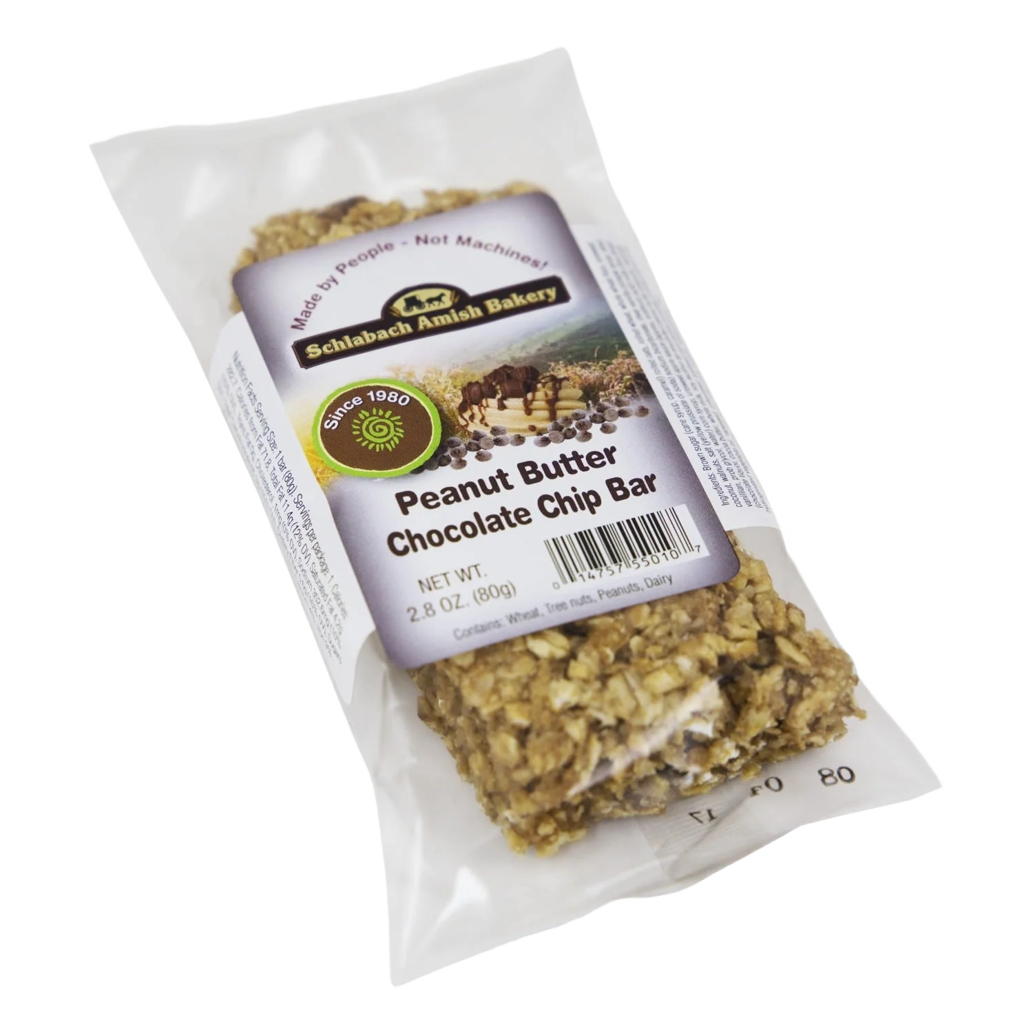 Responsible Schlabach's Amish Bakery Peanut Butter Chocolate Chip Bar 2.8 oz. Unique