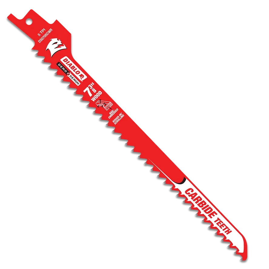 Fine Crafted Diablo 7-3 8-In. Rough-In Scrolling Saw Blades 3-Pack High-End