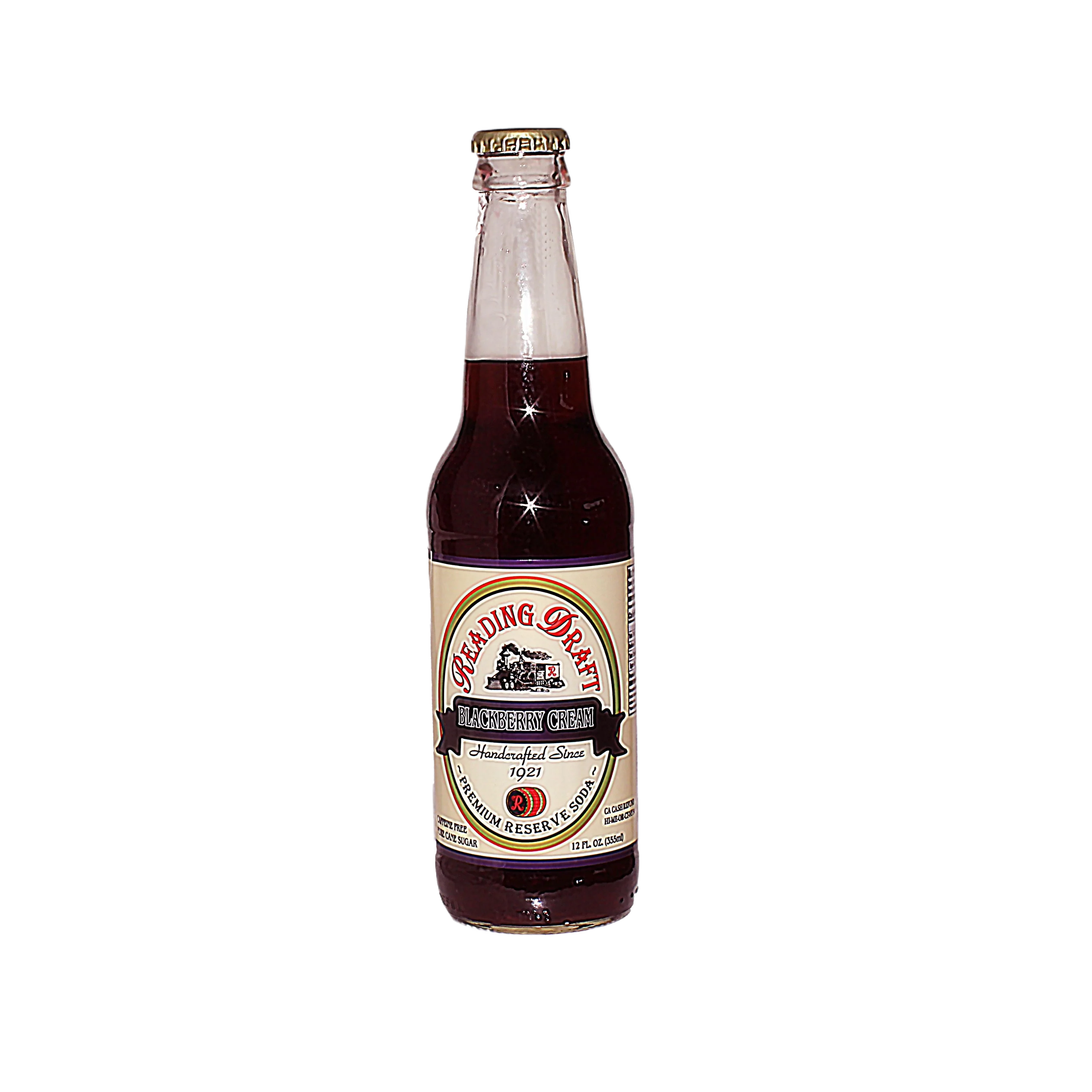 Environmentally Friendly Reading Draft Blackberry Cream Soda 12 oz. Genuine