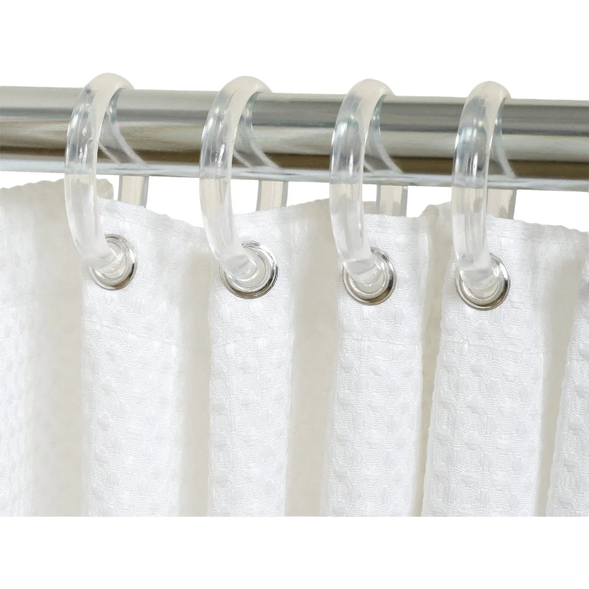 Consistent Zenith Clear Plastic Shower Curtain Hooks Reliable