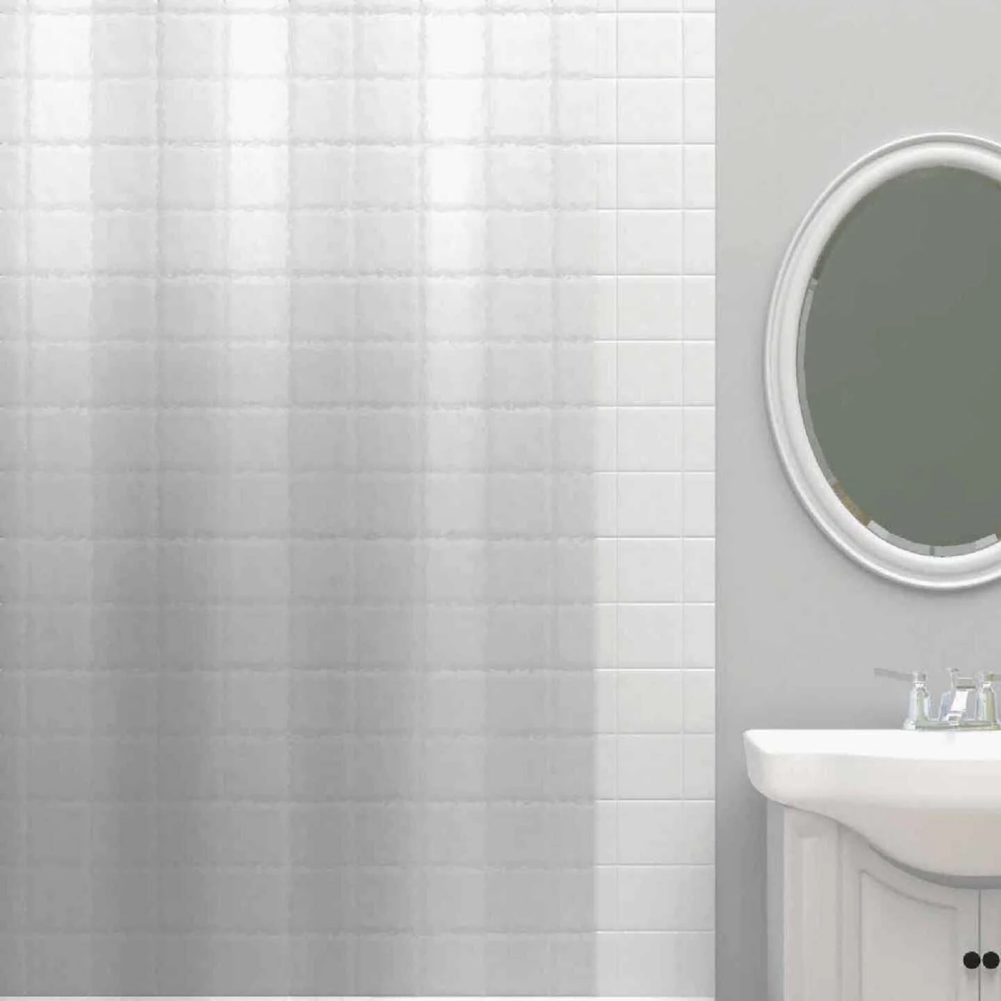 Contemporary Zenith Clear Shower Curtain Liner Powerful