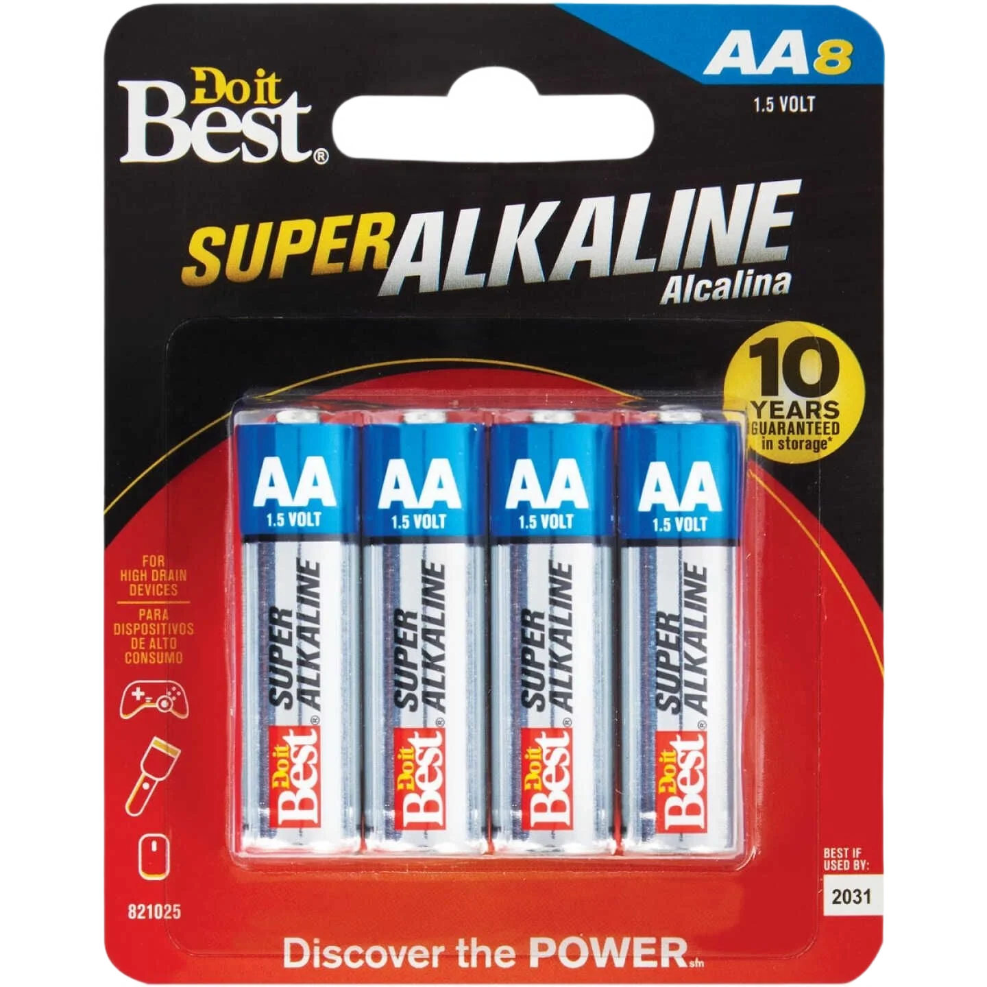 Powerful Do it AA Alkaline Battery 8-Pack Prestigious