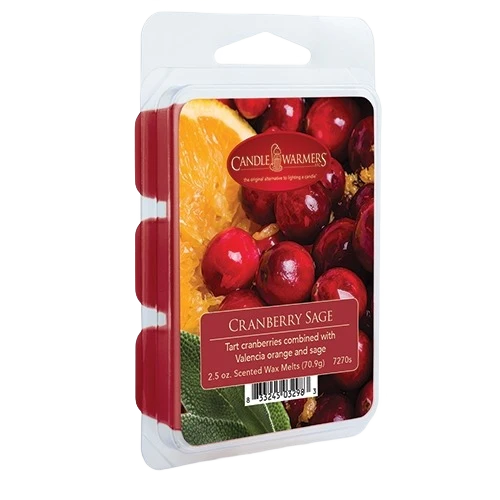 Premium Material Candle Warmers Cranberry Sage Wax Melts 2.5 oz. Minimalist