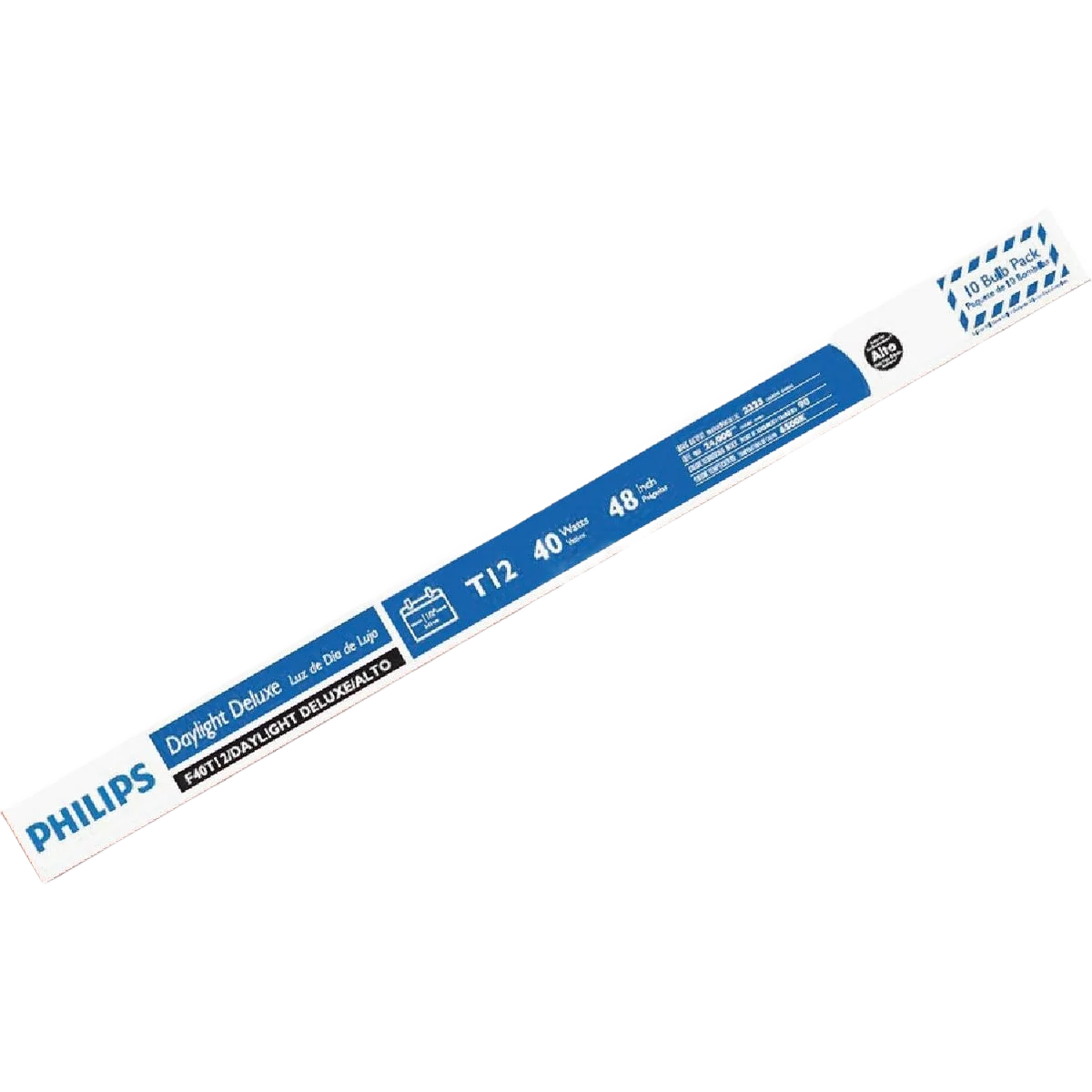 Contemporary Philips 40 Watt T12 Medium Bi-Pin Fluorescent Tube Light Bulb 10-Pack Original
