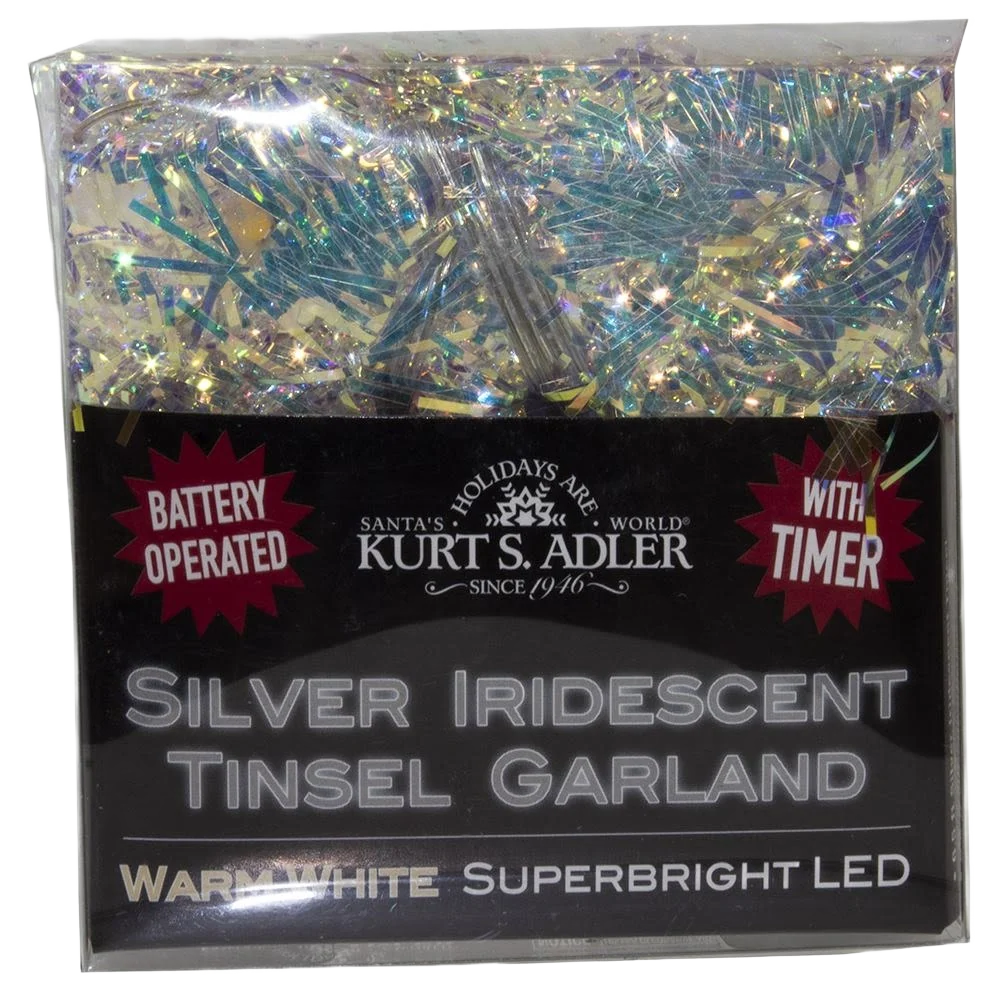Elegant B O TINSEL GRLD W 20 LED WW Clean