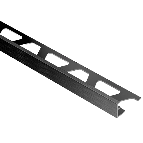 Verified Schluter Jolly 3 8 in. L Channel Brushed Graphite Anodized Aluminum Elite