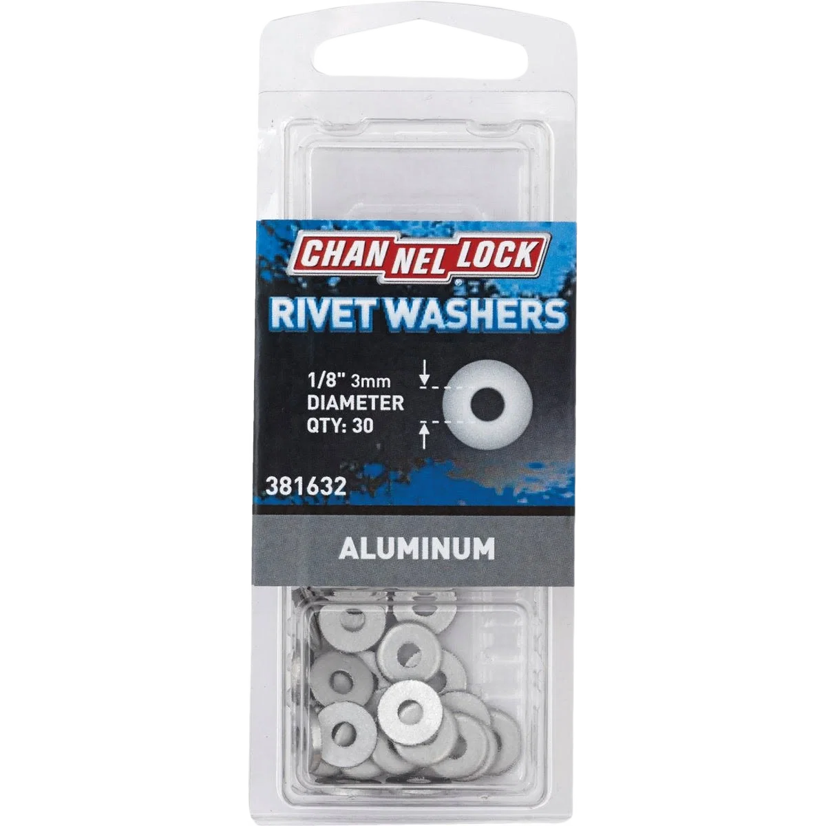 High-Quality Channellock 1 8 in. Aluminum Rivet Washer 30-Pack Premium
