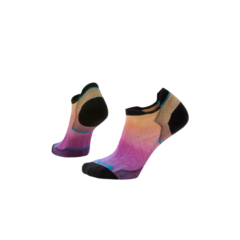 Trusted Smartwool Women's Medium Tandoori Orange Run Zero Cushion Ombre Print Low Ankle Socks Clean