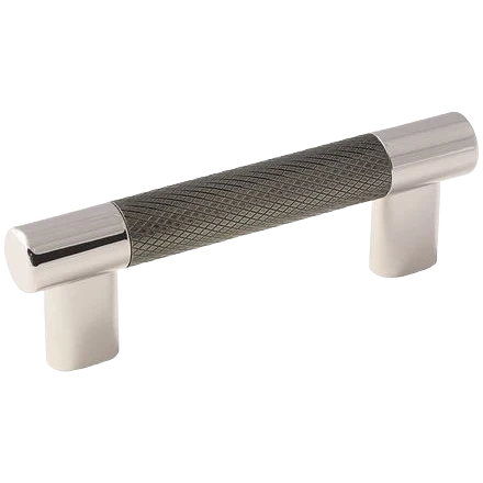 Luxury Amerock Esquire Polished Nickel Gunmetal Pull 3.75 in. Contemporary