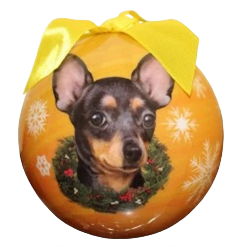 High-End E S Pets Black Chihuahua Christmas Ball Ornament Enhanced