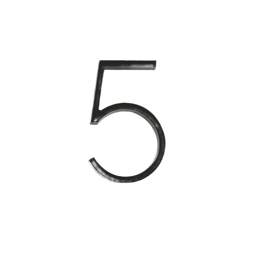 Trendy Hillman Distinctions 5-In. Floating Mount Black House Number 5 Responsible