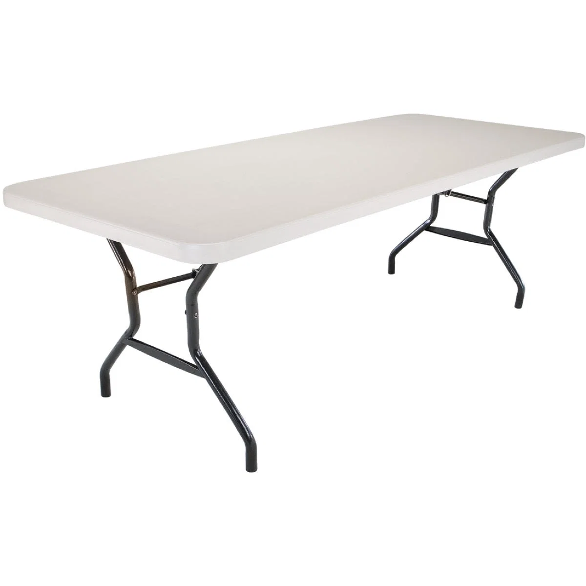 Sophisticated Lifetime Rectangle Hourglass Leg Folding Table High-Grade