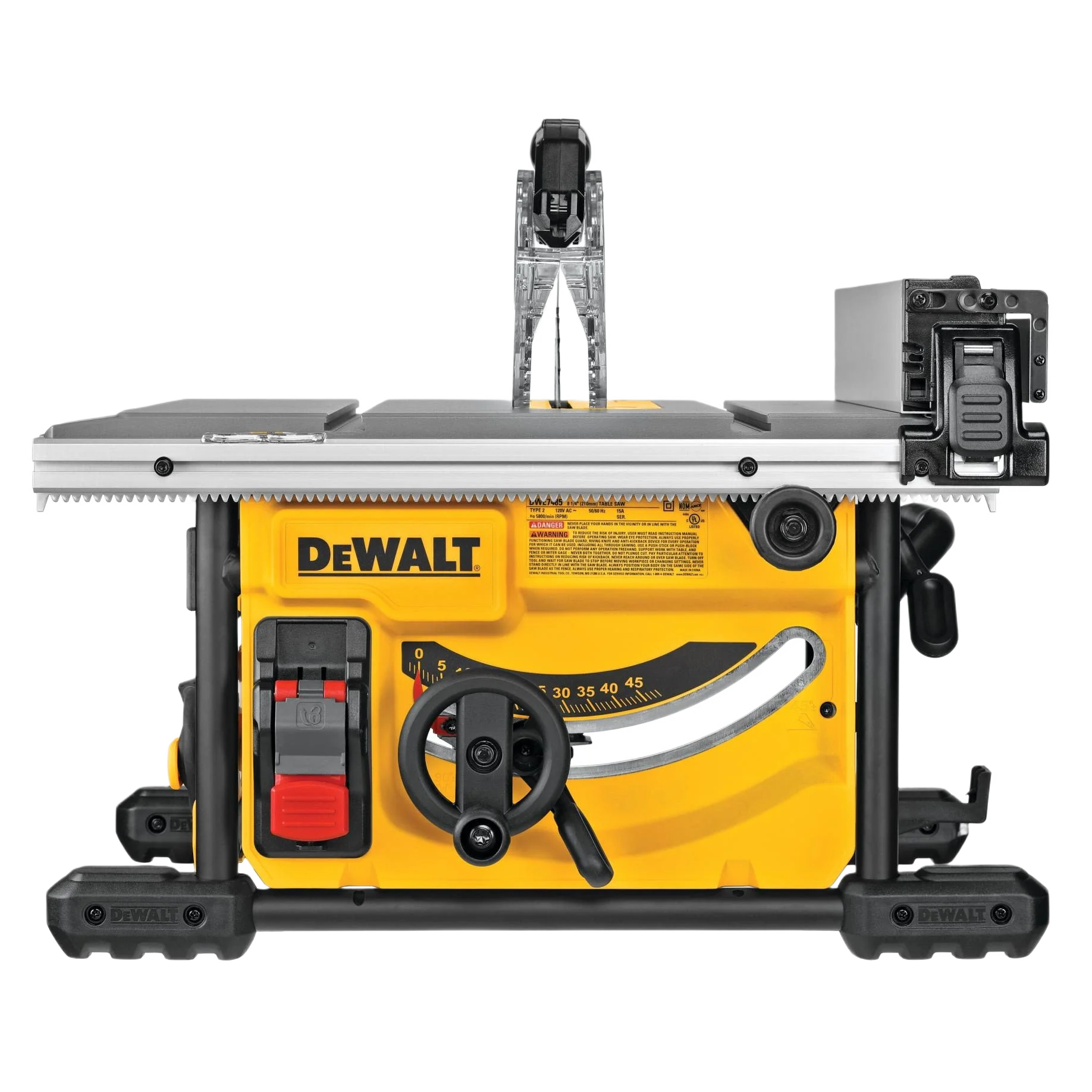Fashionable DEWALT 15-AMP 8-1 4 Compact Jobsite Table Saw Eco-Friendly