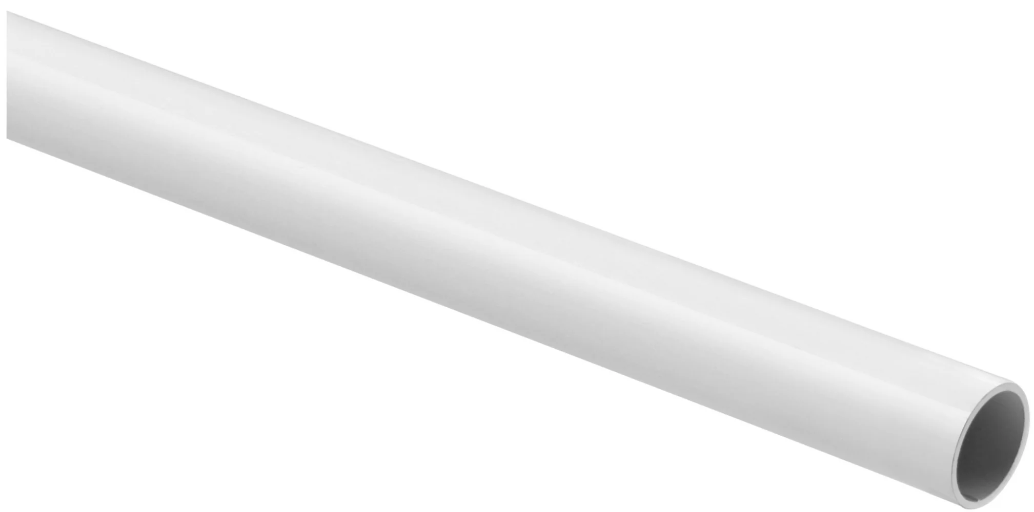Proven National Hardware 8 Ft. White Closet Rod Traditional