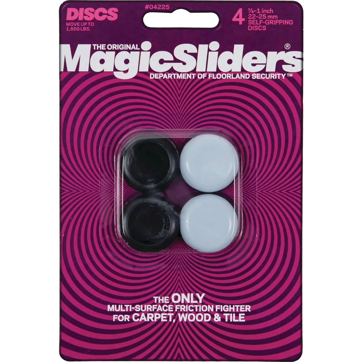 Flexible Sliders 7 8 In. Round Grip Tip Furniture Glide 4-Pack Practical