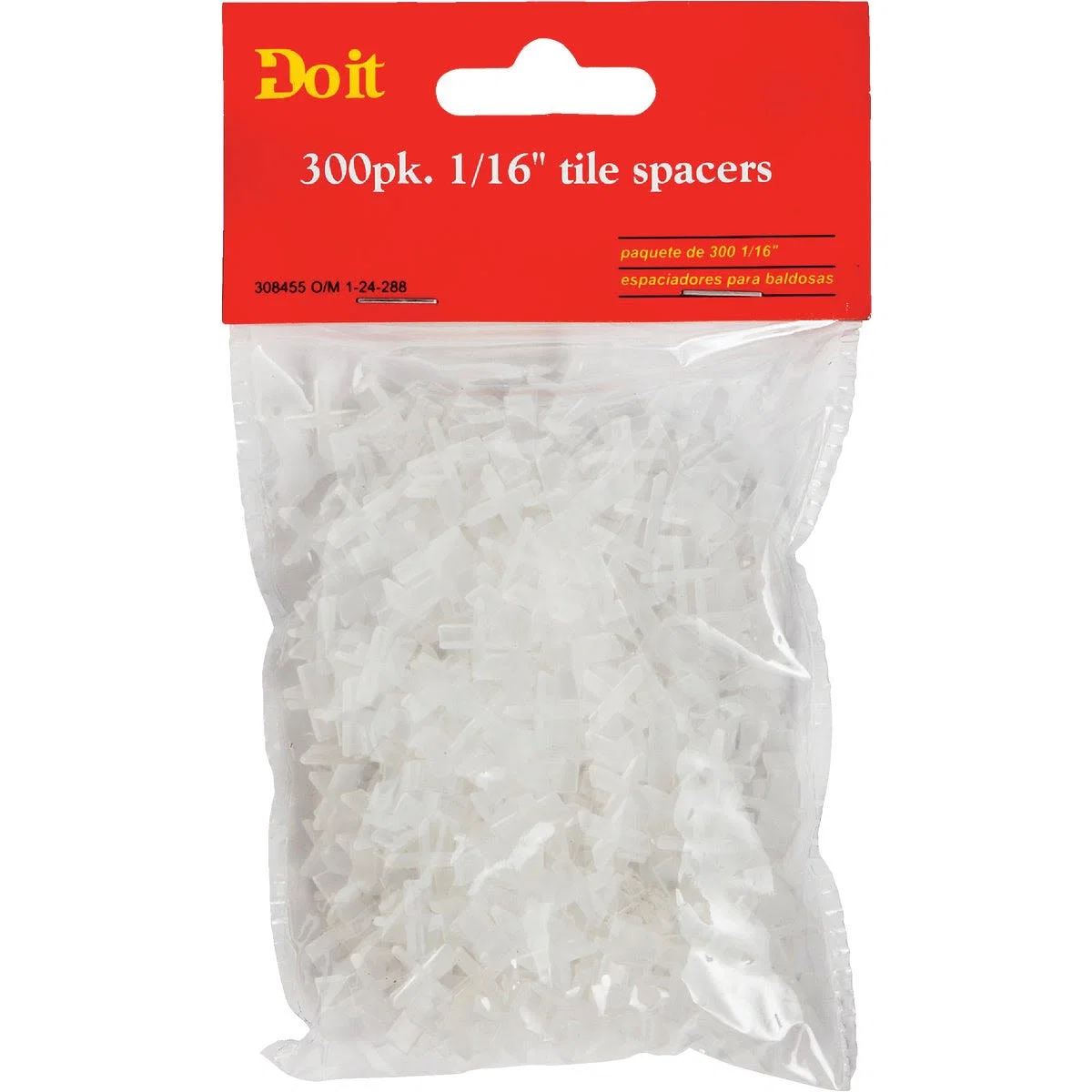 Certified Do it 1 16 in. White Hard Tile Spacers 300-Pack Enhanced