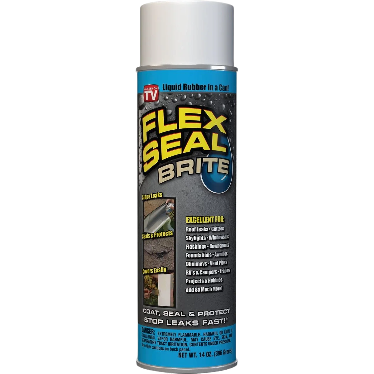 Smooth Flex Seal Bright White Spray Rubber Sealant 14 oz. Original Design